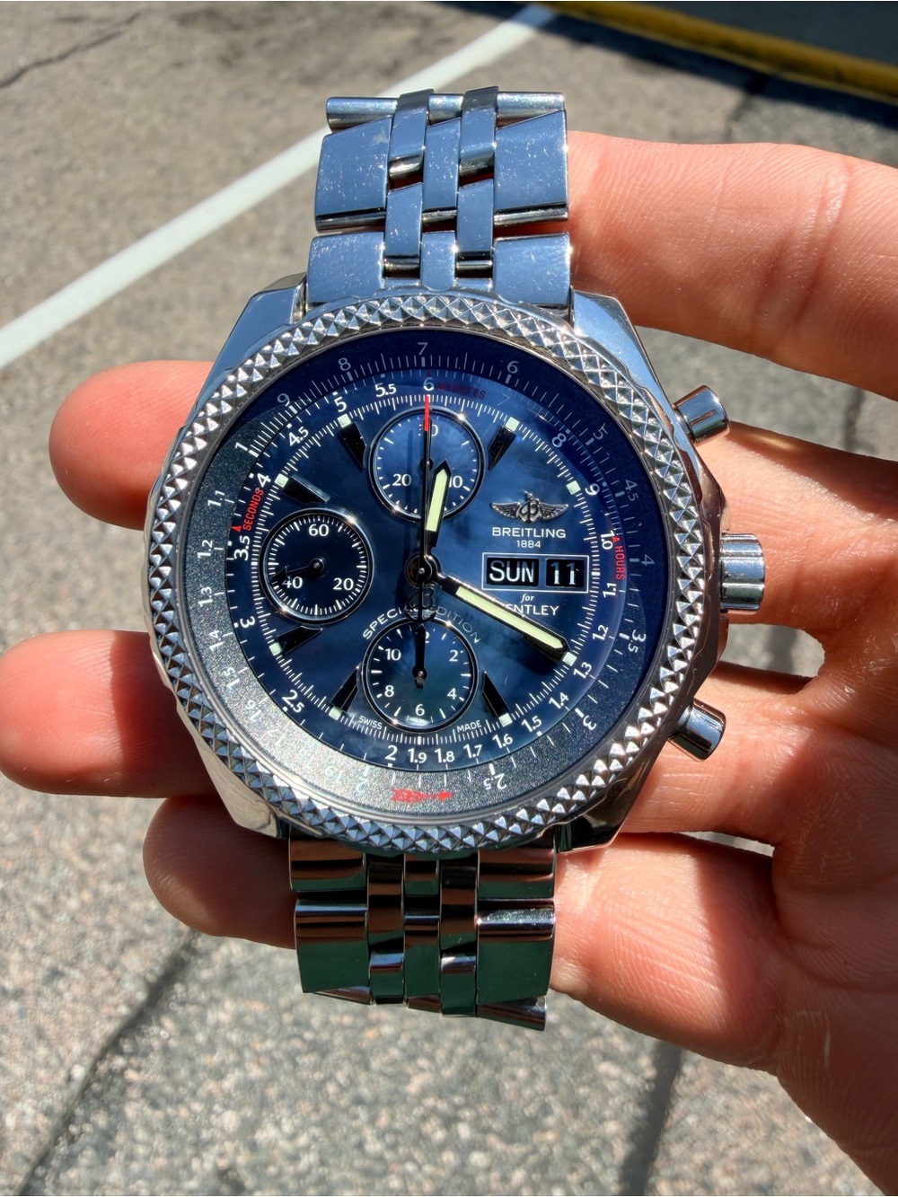 Breitling Bentley Black Mother of Pearl Dial Special Edition